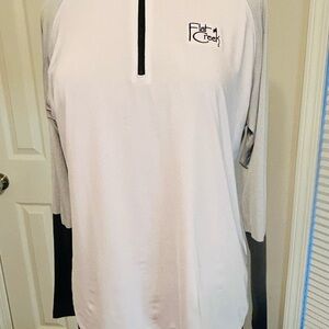 FootJoy White and Gray Long Sleeve Shirt